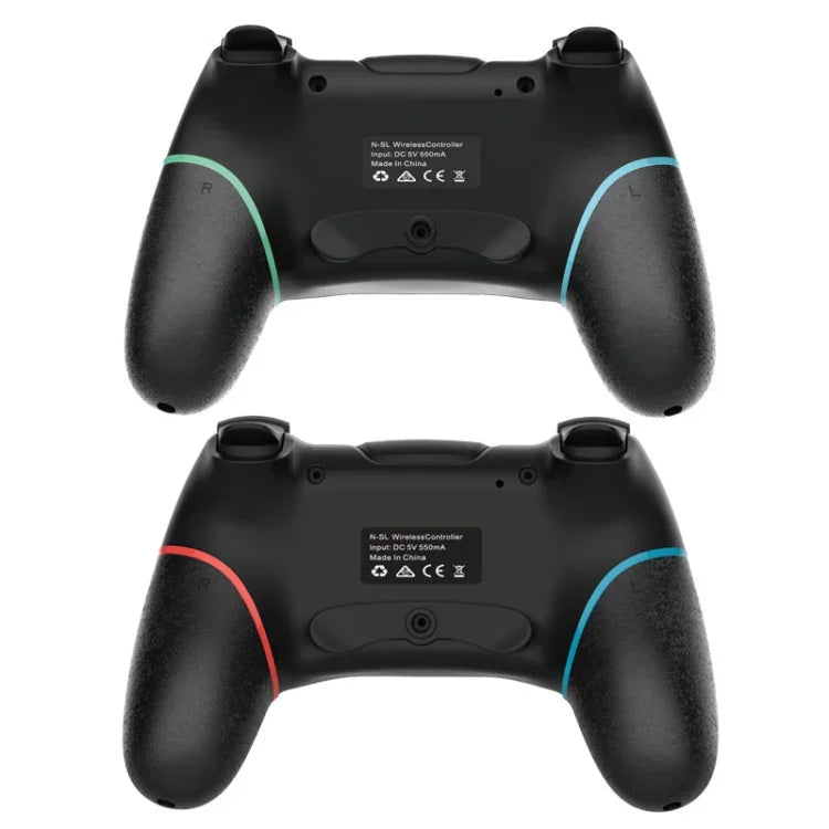 Wireless Bluetooth Gamepad With Macro Programming For Switch Pro, Left Blue Right Green