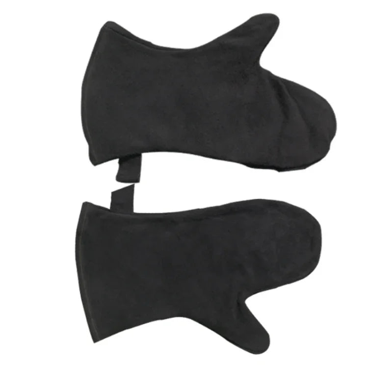 1 Pair Outdoor BBQ Genuine Leather Heat Insulation Gloves, KX139