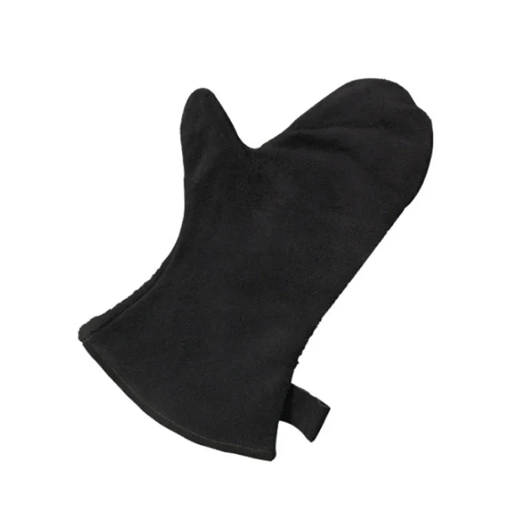 1 Pair Outdoor BBQ Genuine Leather Heat Insulation Gloves, KX139