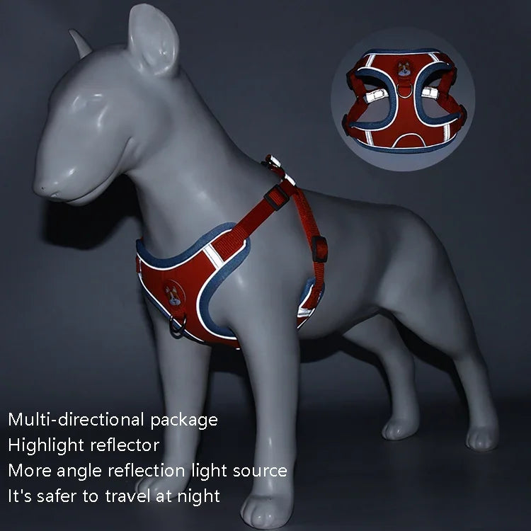 BL-867 Pet Chest Straps Reflective Dog Traction Rope, Size:, S, M, L, XL