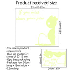 DX396 Bathroom Toilet Decoration Luminous Wall Sticker, DX396