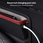 SUSISUN 049 Multifunctional Car Seat Slit Storage Box, Black, Brown, Wine Red, Beige