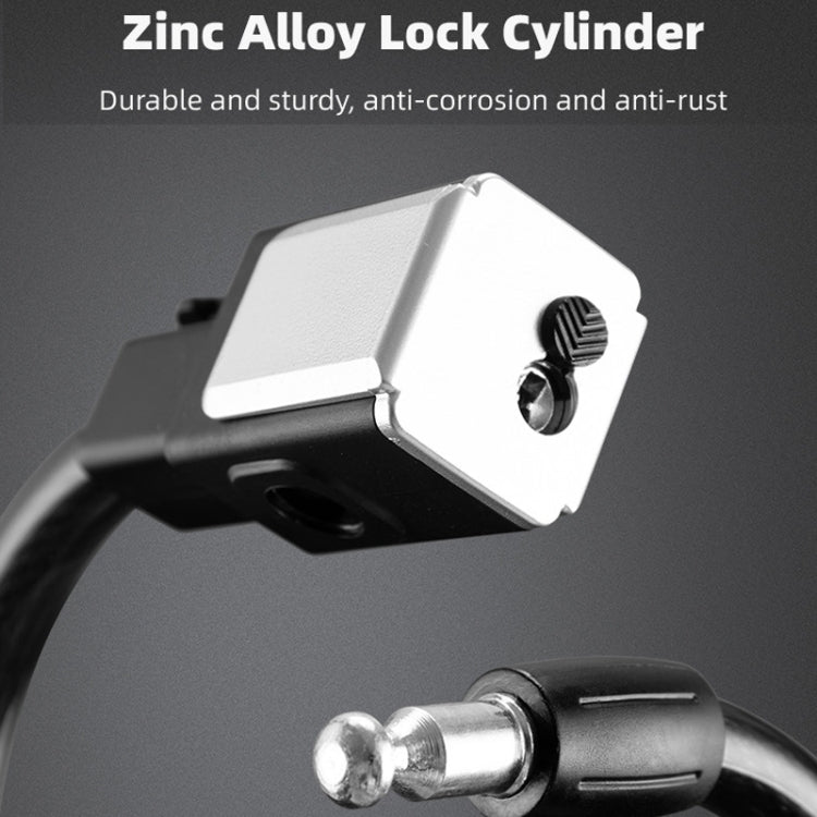 BG-0518 Mountain Bike Portable Anti-Theft Bold Cable Lock, Length:, 1m Without Lock Frame, 1.2m With Lock Frame, 1.5m With Lock Frame, 1.8m With Lock Frame