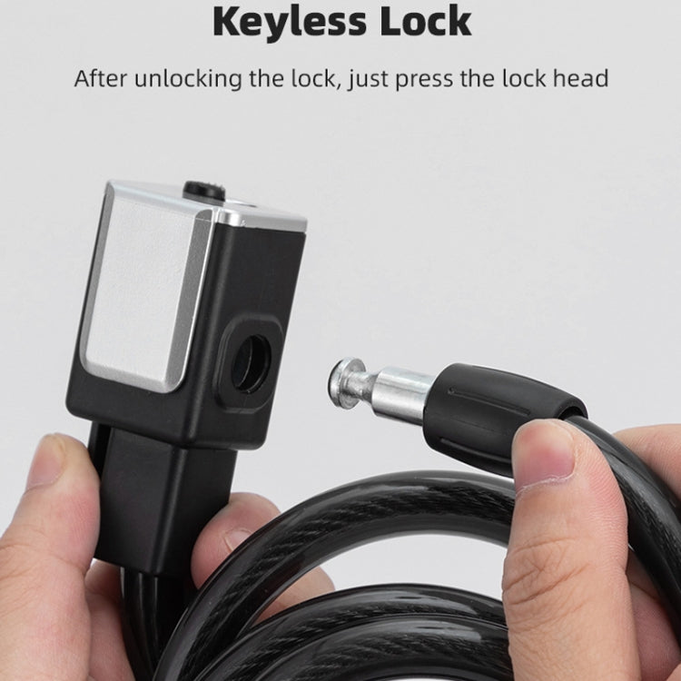 BG-0518 Mountain Bike Portable Anti-Theft Bold Cable Lock, Length:, 1m Without Lock Frame, 1.2m With Lock Frame, 1.5m With Lock Frame, 1.8m With Lock Frame