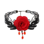 Fringe Lace Gothic Lolita Vintage Necklace,Style:, 1532 Red, 1535, 1555, 1556, 1557