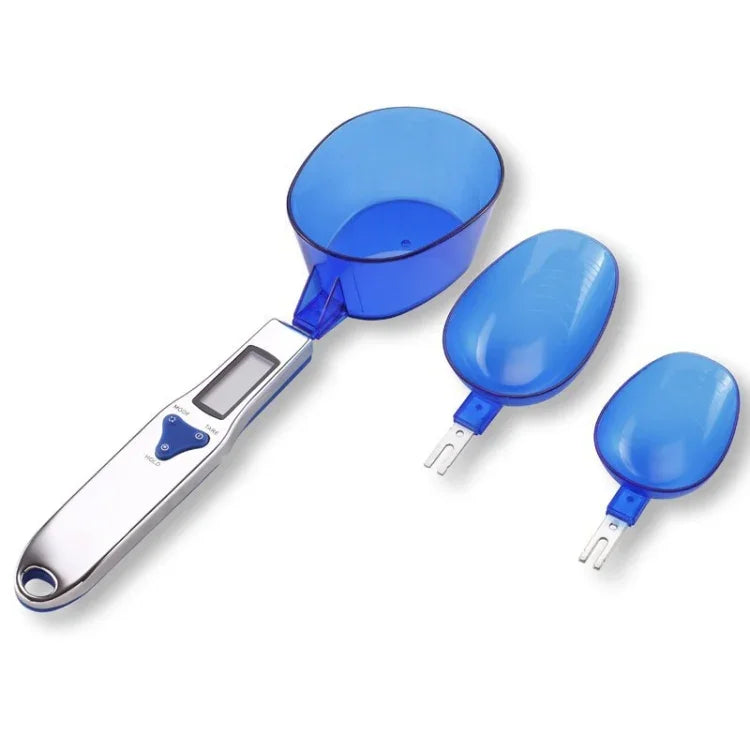 500g / 0.5g Kitchen Scale Electronic Measuring Spoon Scale With Three Spoons, 500g / 0.5g, 300g / 0.1g
