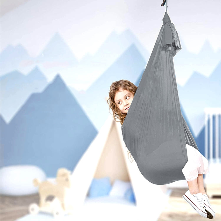 Kids Elastic Hammock Indoor Outdoor Swing, Size:, 1x2.8m (Red), 1x2.8m (Green), 1x2.8m (Dark Blue), 1x2.8m (Purple), 1x2.8m (Sky Blue), 1x2.8m (Silver Gray), 1x2.8m (Black), 1.5x2.8m (Red), 1.5x2.8m (Green), 1.5x2.8m (Dark Blue), 1.5x2.8m (Purple)