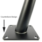 LH-ZT-0001 Cone Round Tube Furniture Support Legs, Style:, Straight Cone Height 10cm, Straight Cone Height 12cm, Straight Cone Height 15cm, Straight Cone Height 17cm, Straight Cone Height 20cm, Straight Cone Height 25cm, Straight Cone Height 30cm      ...