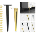 LH-ZT-0001 Cone Round Tube Furniture Support Legs, Style:, Oblique Cone Height 25cm, Oblique Cone Height 30cm, Oblique Cone Height 35cm, Oblique Cone Height 38cm, Oblique Cone Height 40cm, Oblique Cone Height 43cm, Oblique Cone Height 45cm             ...