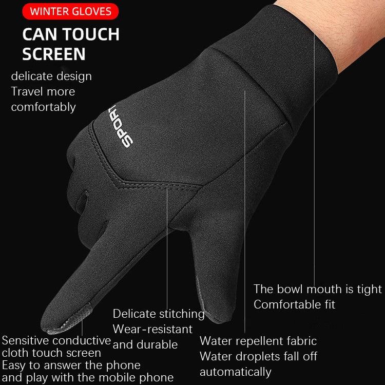 Outdoor Sports Velvet Anti-Slip Glove, M, L, XL
