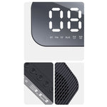 Havit M3 Subwoofer Mini Mirror Clock Bluetooth Speaker, Spsc:, 1200mAh (Black）, 1200mAh (White)