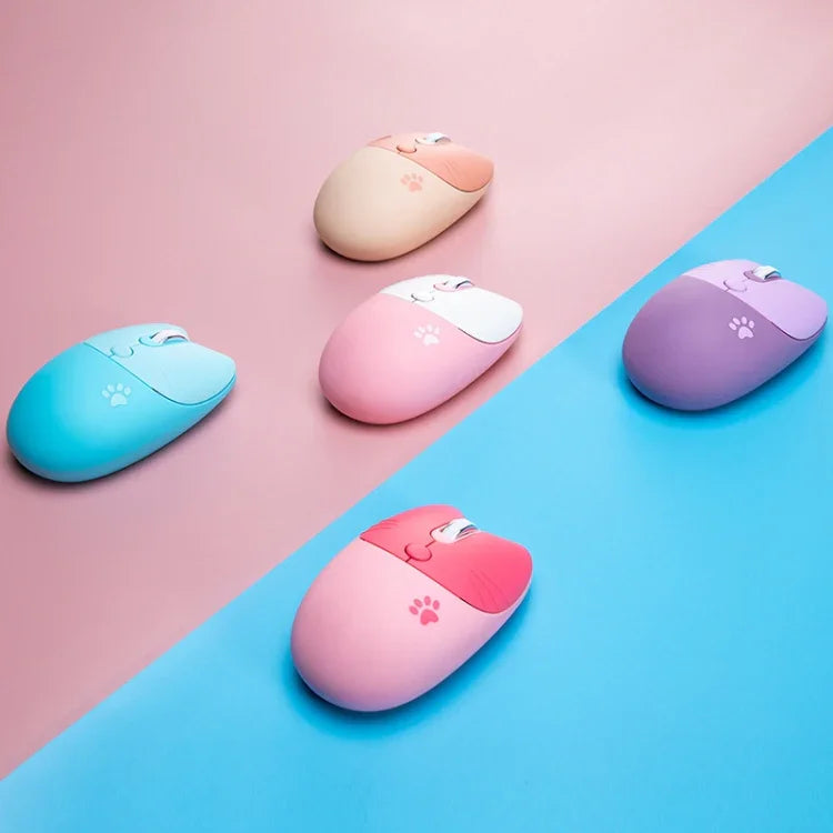 M3 3 Keys Cute Silent Laptop Wireless Mouse, Spec:, Wireless Version (Vitality Pink), Wireless Version (Milk Tea), Bluetooth Wireless Version (Milk Tea), Bluetooth Wireless Version (Pink), Bluetooth Wireless Version (Red)                               ...