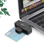 Rocketek CSCR3 Smart CAC Card Reader Type-C Bank Tax Declaration SIM Card/IC Card ID Card Reader