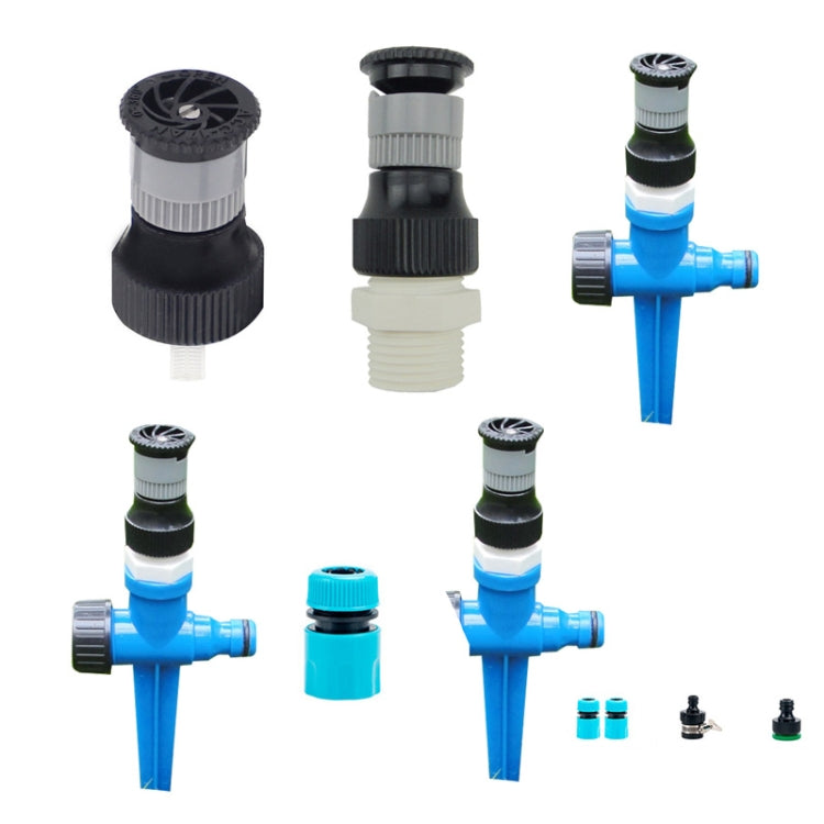 Internal Thread Sprinkler Green Lawn Sprinkler Irrigation 4 Points Adjustable Scattering Sprinkler, Internal Thread Sprinkler, External Thread Sprinkler, Sprinkler + Ground Plug, Sprinkler + Ground Plug + Quick Connect