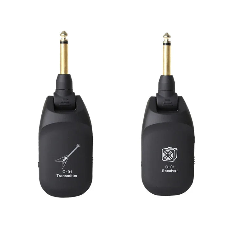 C01 Electric Guitar Wireless Audio Transmitter Receiver, Black