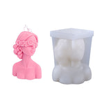 Aromatherapy Plaster Mold Rose Beauty Candle Silicone Mold, Style:, Cover Eyes, Close Eyes
