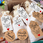 5 Bags 100PCS/Bag Kraft Paper Gift Tags Hang Tags