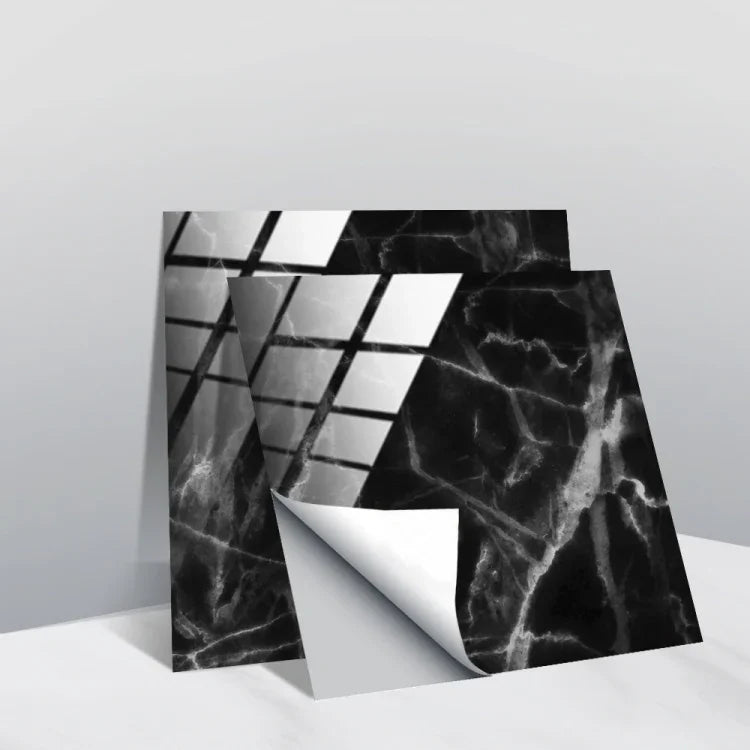 PVC Crystal Covered Film Geometric Pattern Tile Wall Sticker, 20 PCS 10cm