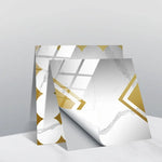 PVC Crystal Covered Film Geometric Pattern Tile Wall Sticker, 20 PCS 20cm