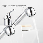Pull-Out Hot And Cold Telescopic Scrubbed Water Tank Faucet, Copper Chrome, Copper Black, Zinc Alloy Chrome, Zinc Alloy Black