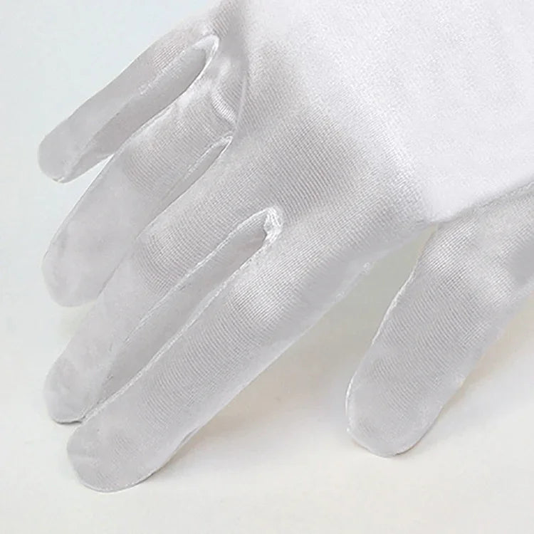 1pair Bride Gloves Satin Long Vintage Travel Sunscreen Dress Wedding Gloves