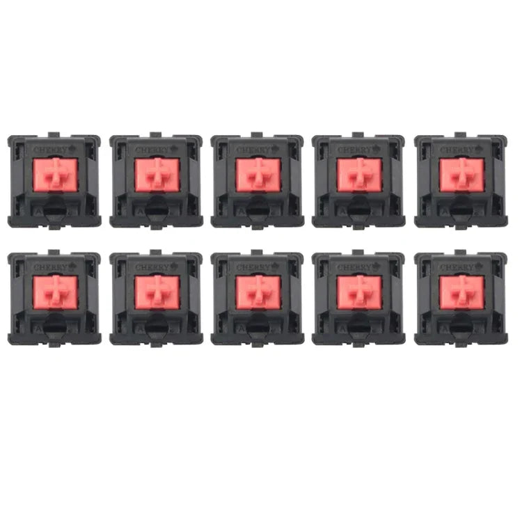 10PCS Cherry Shaft MX Switch Linear Mute Keyboard Shaft, Black Shaft, Red Shaft, Tea Shaft, Blue Shaft, White Shaft, Green Shaft, Silver Shaft, Mute Red Shaft, Mute Black Shaft