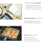 50pcs / Box Air Fryer Liner Baking Oil-absorbing Oil-proof Paper Tray, Normal Color 50 PCS, White 50 PCS