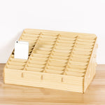 D-86 Office Conference Classroom Mobile Phone Storage Box, Style:, 12 Grids (Walnut), 12 Grids (Oak), 24 Grids (Walnut), 36 Grids (Walnut), 36 Grids (Oak), 48 Grids (Walnut), 48 Grids (Oak), 60 Grids (Walnut), 60 Grids (Oak)