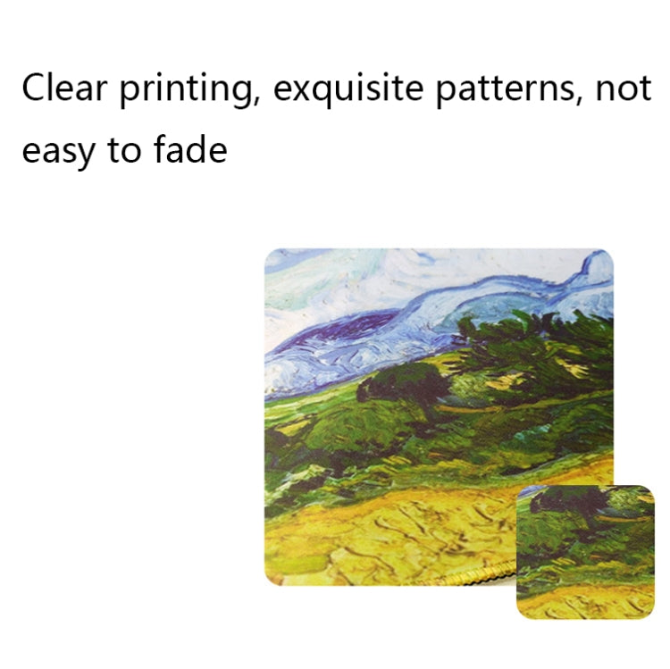 Am002 Large Oil Painting Desk Rubber Mouse Pad, 300x800x4mm Stitched Edges, 400x900x1.5mm No Stitched Edges, 400x900x3mm Stitched Edges, 400x900x2mm Stitched Edges, 300x800x2mm Stitched Edges