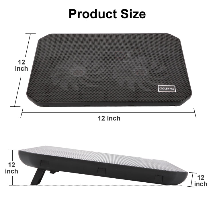 NUOXI M10 Dual USB Laptop Cooler