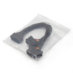 2 In 1 16PIN Car OBD Elbow Extension Cable Converted Cable, 2 In 1 16PIN
