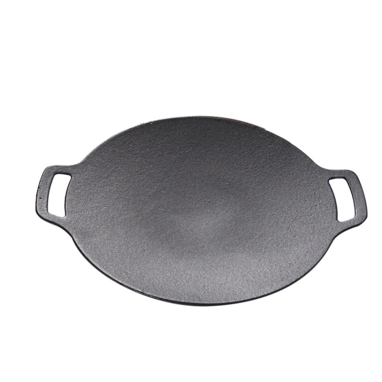 Outdoor Camping BBQ Cast Iron Grill Pan,Style:, Baking Pan Only, Baking Pan+Hemp Rope, Baking Pan+Hemp Rope+Storage Bag, Baking Pan+Net+Hemp Rope, Baking Pan+Net+Hemp Rope+Storage Bag