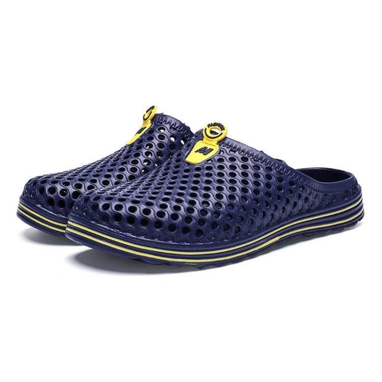 X902 Summer Beach Shoes Non-Slip Flip Llops Couple Slippers Men Hole Shoes, 45