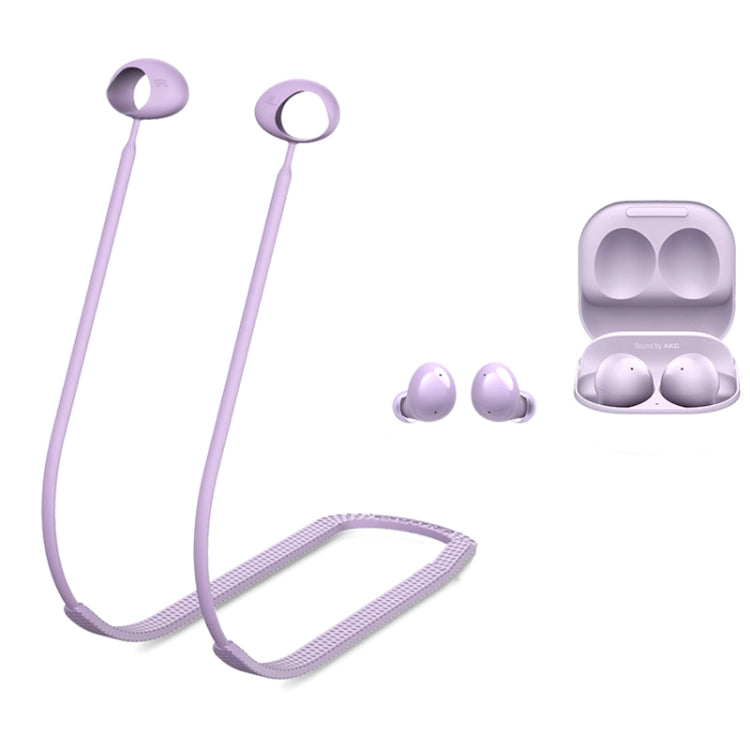 2 PCS Bluetooth Earphone Silicone Anti-Lost Cord For Samsung Glaxy Buds 2