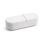 Household Battery Storage Box Data Cable Charger Storage Organizer Box, Blue Single Layer, Gray White Double Layer