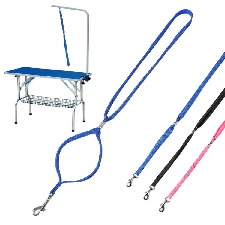 Fixed Rope Dog Traction Rope for Pet Bath Table, Pink, Black, Blue