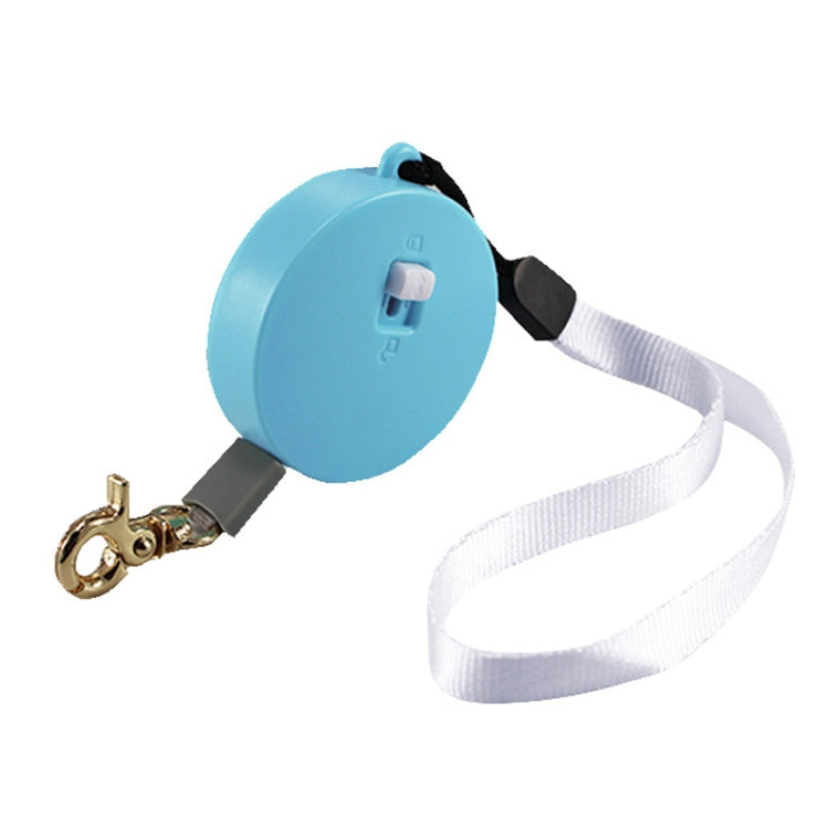 Automatic Telescopic Dog Traction Rope Small Pet Retractor, 2m Round Blue, 2m Square White, 2m Square Pink, 2m Square Blue, 2m Round White, 2m Round Pink