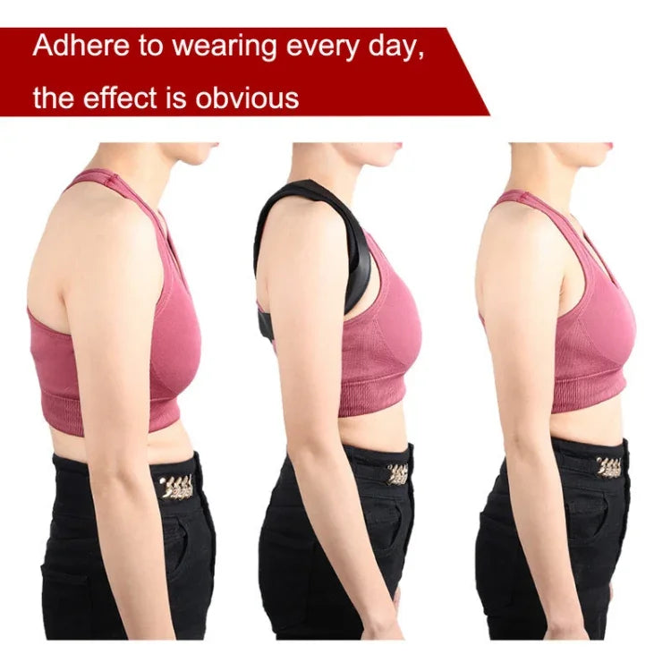 Invisible Breathable Posture Correction Belt Adjustable Back Corrector, Size:, M (Black), S (Gray), L (Gray)