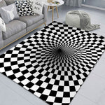 3D Stereo Rectangular Visual Geometric Living Room Carpet, 40x60cm, 50x80cm, 60x90cm, 80x120cm, 80x160cm, 120x160cm, 140x200cm