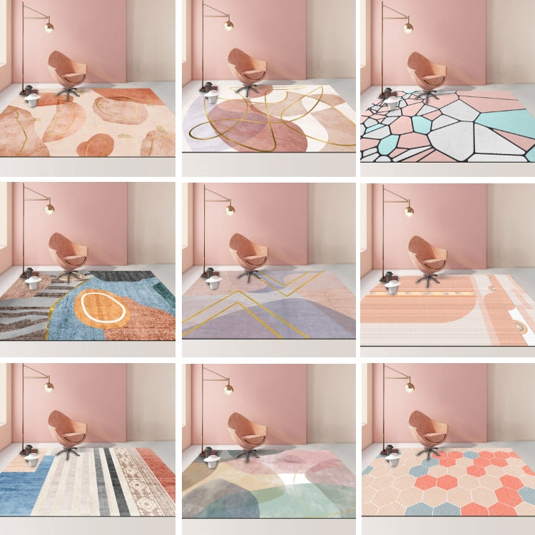 Modern Abstract Geometric Living Room Rug Coffee Table Cushion, 80x120cm, 80x160cm
