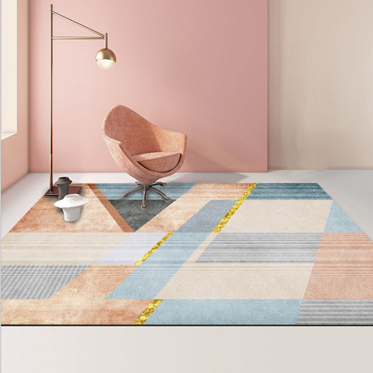 Modern Abstract Geometric Living Room Rug Coffee Table Cushion, 80x120cm, 80x160cm