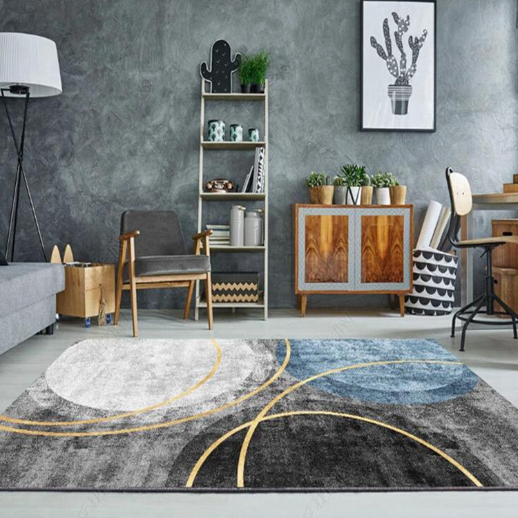 Modern Abstract Geometric Living Room Rug Coffee Table Cushion, 80x120cm, 80x160cm