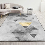 Modern Abstract Geometric Living Room Rug Coffee Table Cushion, 80x200cm, 120x160cm