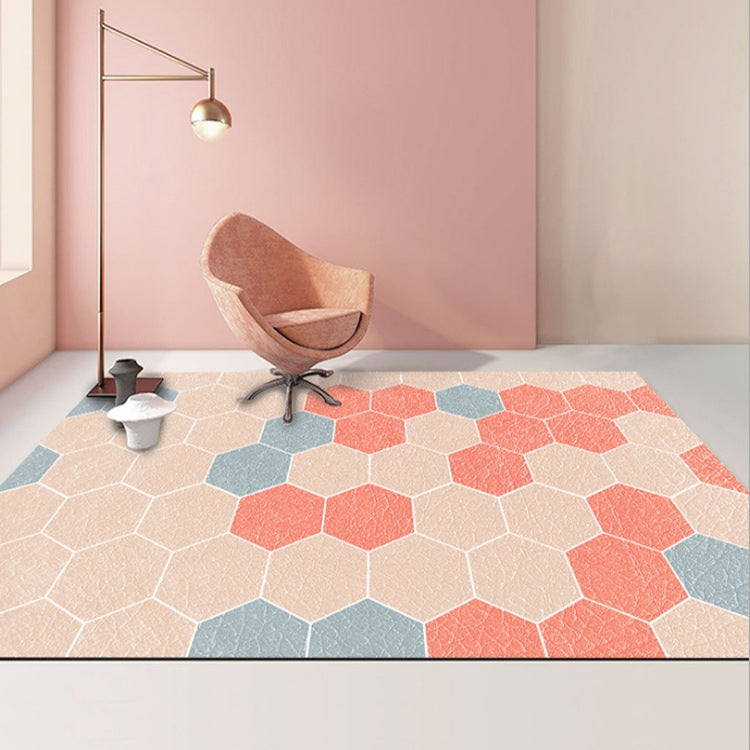 Modern Abstract Geometric Living Room Rug Coffee Table Cushion, 140x200cm