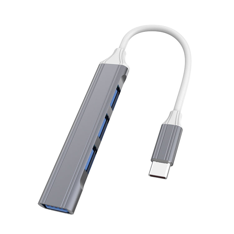 4 in 1 Mini Multifunctional Expanded Docking, Spec: Type-C/USB-C 3.0 (Silver), Type-C/USB-C 3.0 (Gray), Type-C/USB-C 3.0 (Pink)