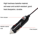 12-24V Car Cigarette Lighter Plug Extension Line, Cable Length 3.7m, 12-24V Length 370cm