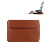 PU08DZ Leather Laptop Liner Bag with Stand Function, 13.3 inches, 14.1-15.4 inches