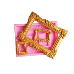 Vintage Photo Frame Liquid Silicone Fondant Mould, Vintage Photo Frame
