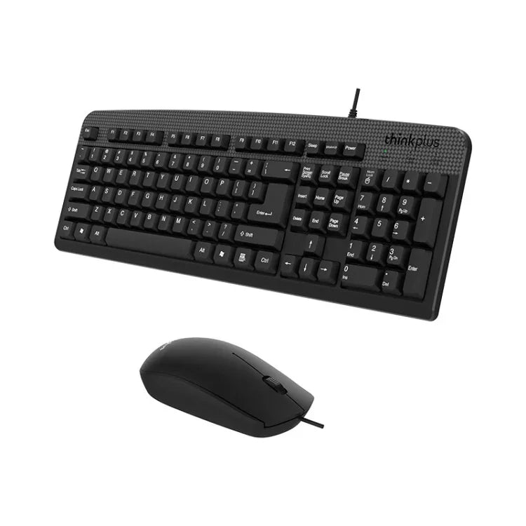 Lenovo Thinkplus USB Wired Office Keyboard And Mouse Set, KM130 Pro