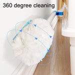 Disposable Household Vacuum Retractable Feather Duster, Style:, Long Handle+2 Clothes, Long Handle+4 Clothes, Long Handle+6 Clothes, Long Handle+12 Clothes, With Base+2 Clothes, With Base+4 Clothes, With Base+6 Clothes, With Base+12 Clothes